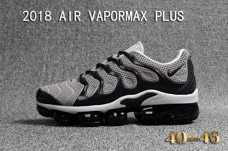 2018 Nike Air VaporMax Plus Grey Black Shoes